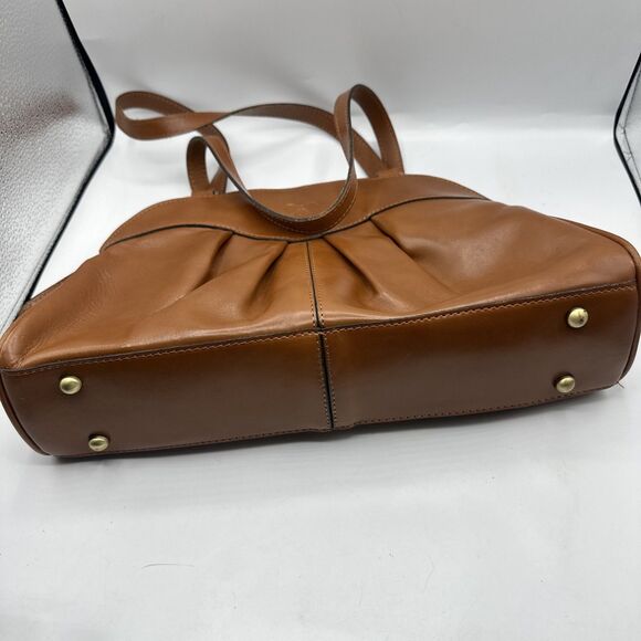 Patricia Nash Macellara Oval Satchel Shoulder Bag Tan Heritage - Picture 13 of 16